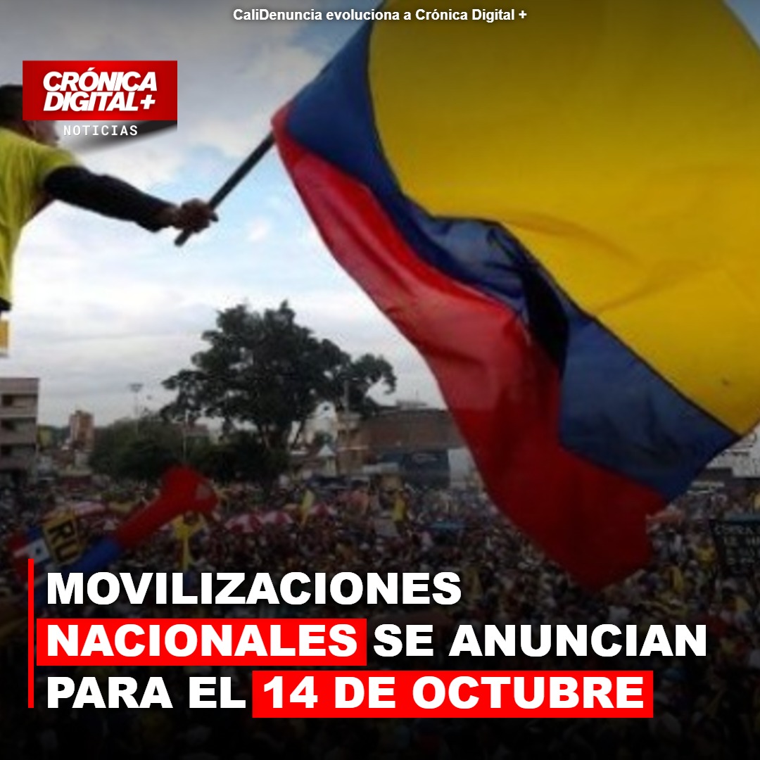 Movilizaciones nacionales se anuncian para el 14 de octubre