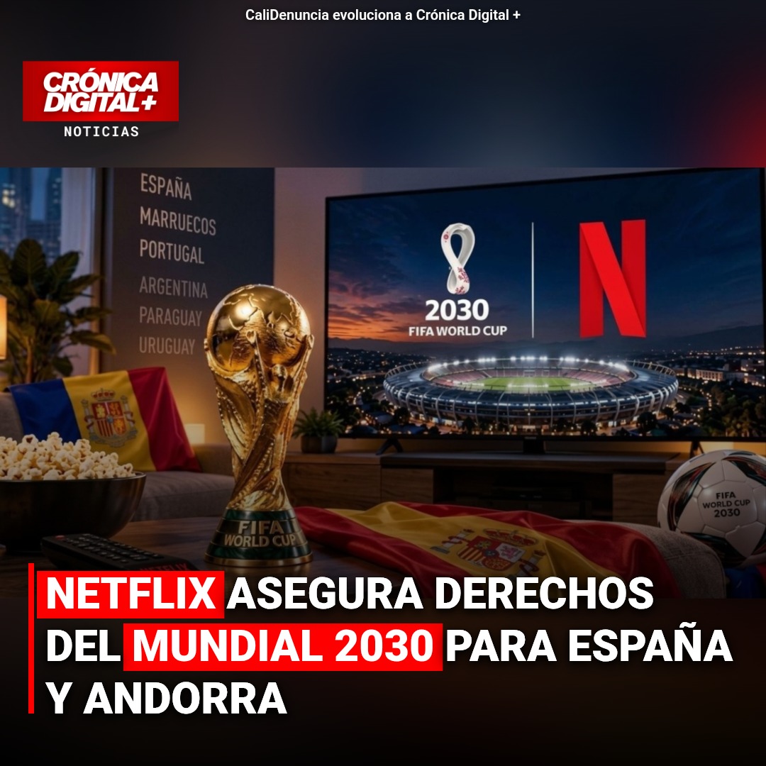 Netflix asegura derechos del Mundial 2030 para España y Andorra