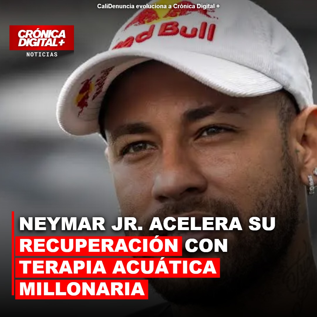 Neymar Jr. acelera su recuperación con Terapia acuática millonaria