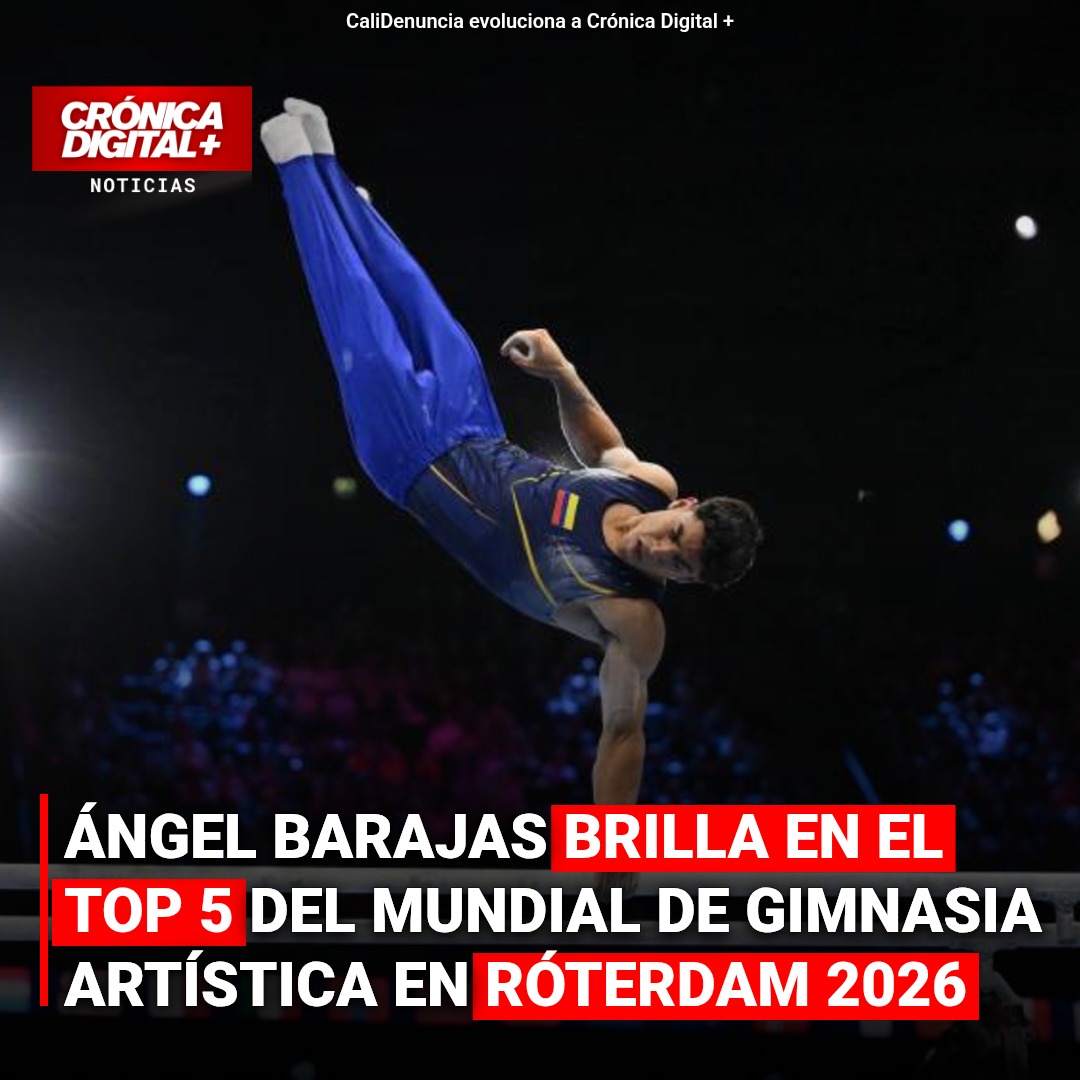 Ángel Barajas brilla en el TOP 5 del Mundial de Gimnasia Artística en Róterdam 2026