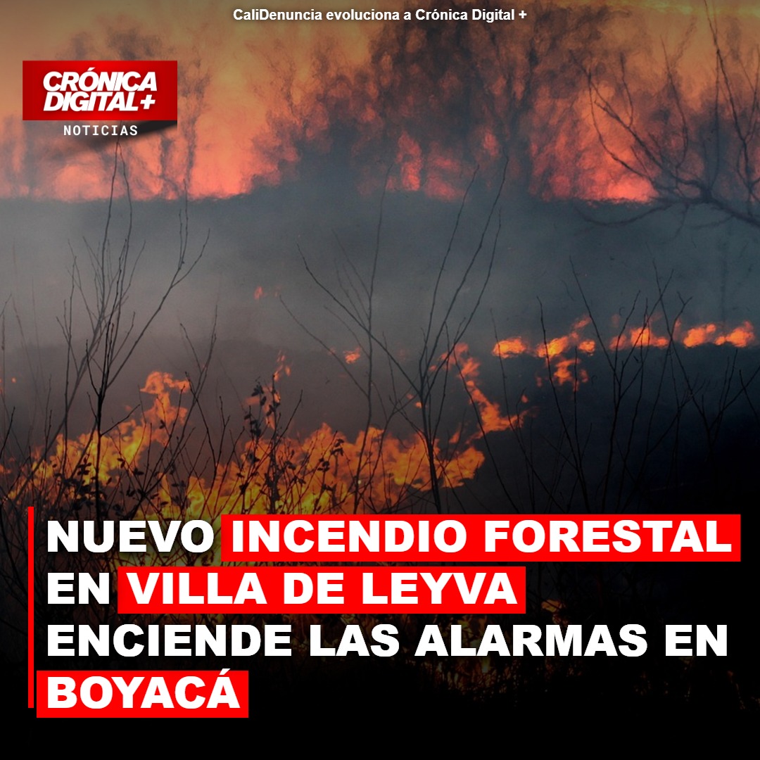 Nuevo incendio forestal en Villa de Leyva enciende las alarmas en Boyacá