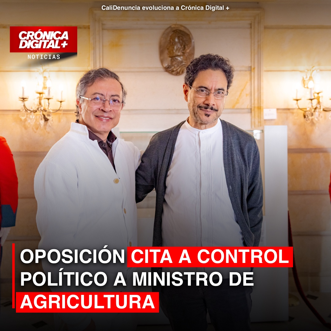 Oposición cita a CONTROL POLÍTICO a Ministro de Agricultura
