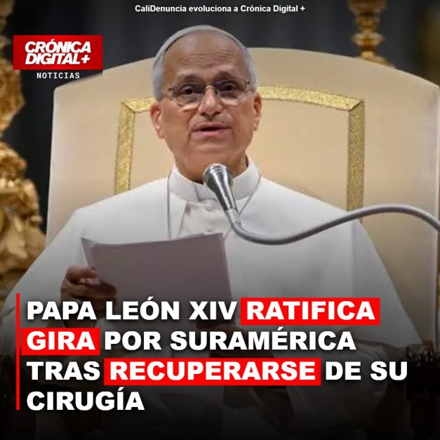 Papa León XIV ratifica gira por Suramérica tras recuperarse de su cirugía