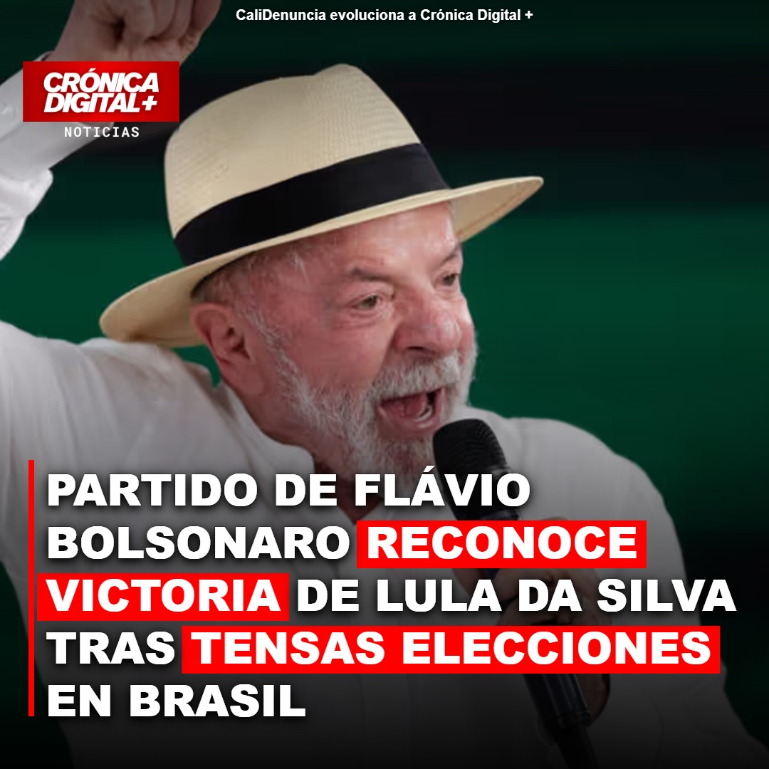 Partido Liberal acepta triunfo de Lula pero cuestiona los comicios