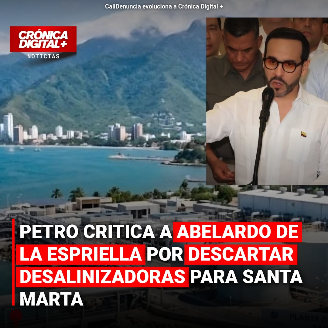 Petro cuestiona a Abelardo de la Espriella por descartar desalinizadoras