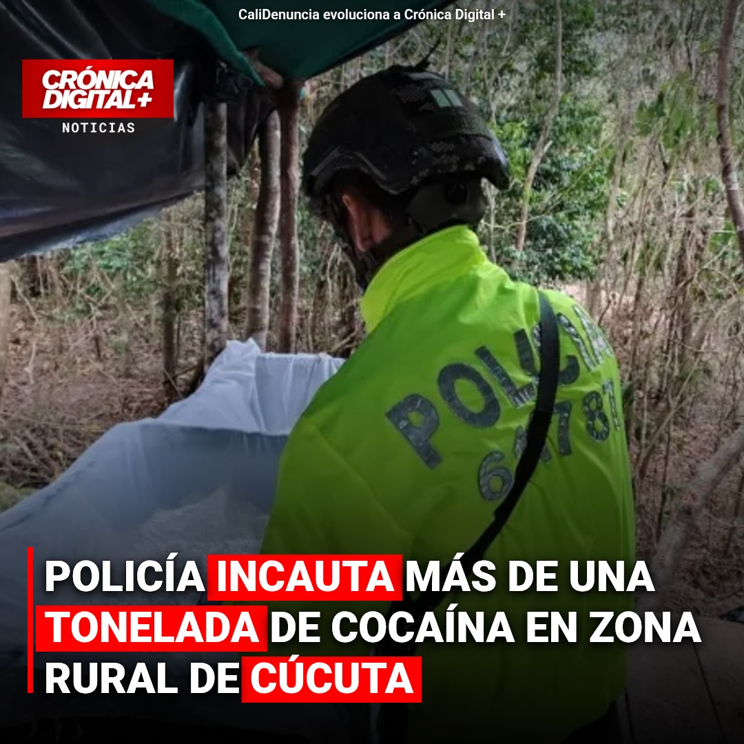 Policía incauta 1.120 kg de cocaína en laboratorio de Cúcuta