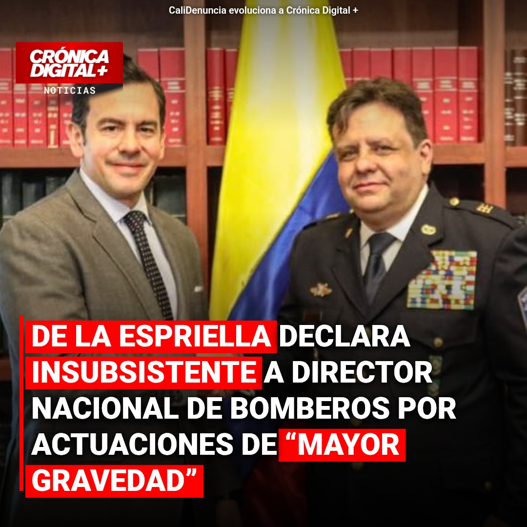 Presidente declara insubsistente a director de Bomberos por «gravedad»