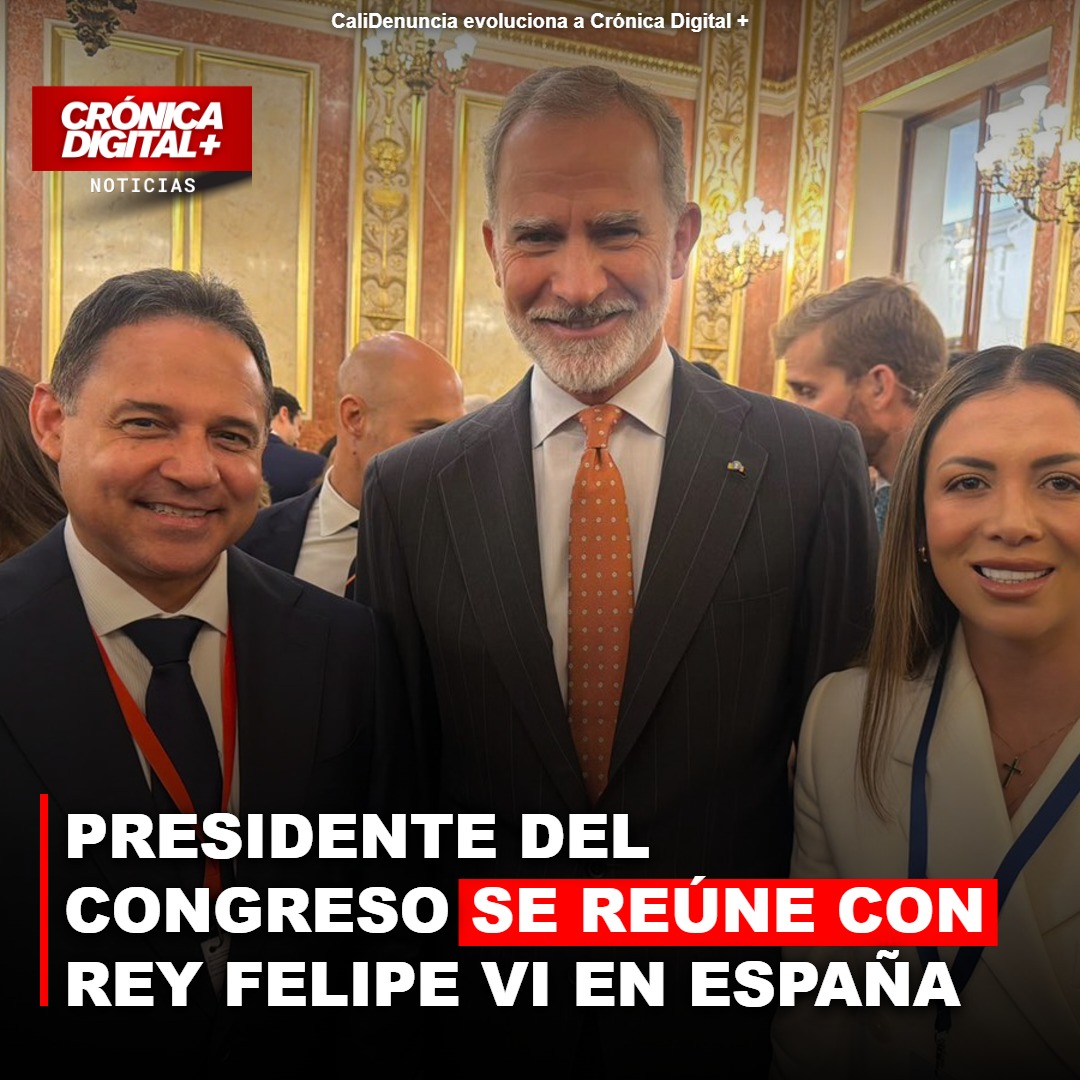 Presidente del Congreso se reúne con Rey Felipe VI en España