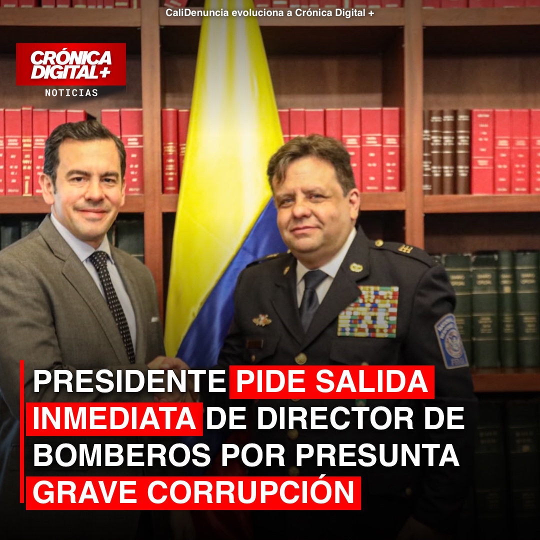Presidente exige salida de Director de Bomberos por graves acusaciones