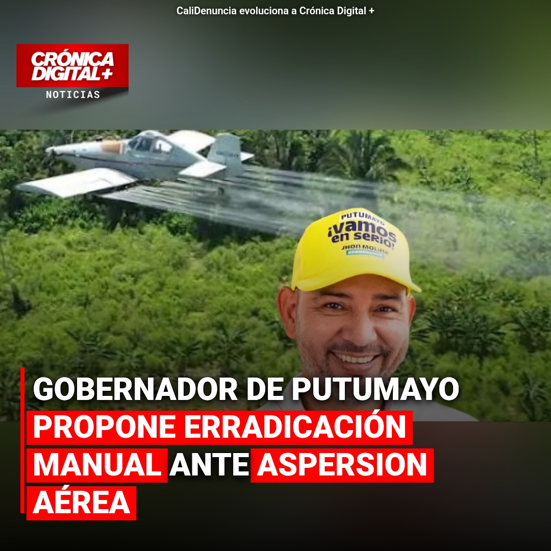 Putumayo propone erradicación manual ante aspersión aérea