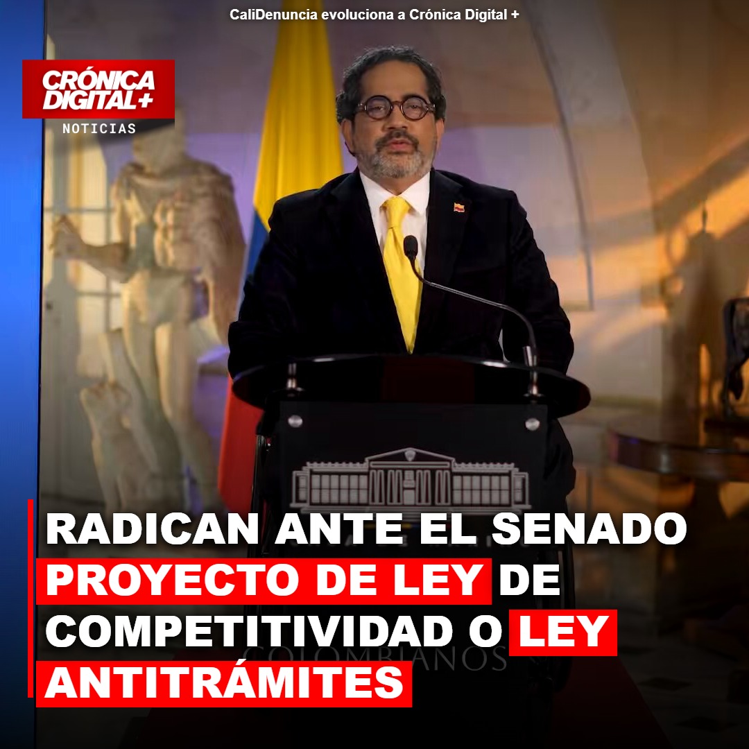Radican ante el Senado proyecto de Ley de Competitividad o Ley Antitrámites