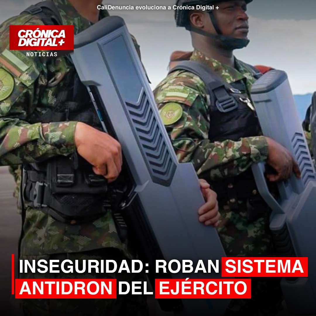 Roban sistema antidron del Ejército averiado en Bogotá