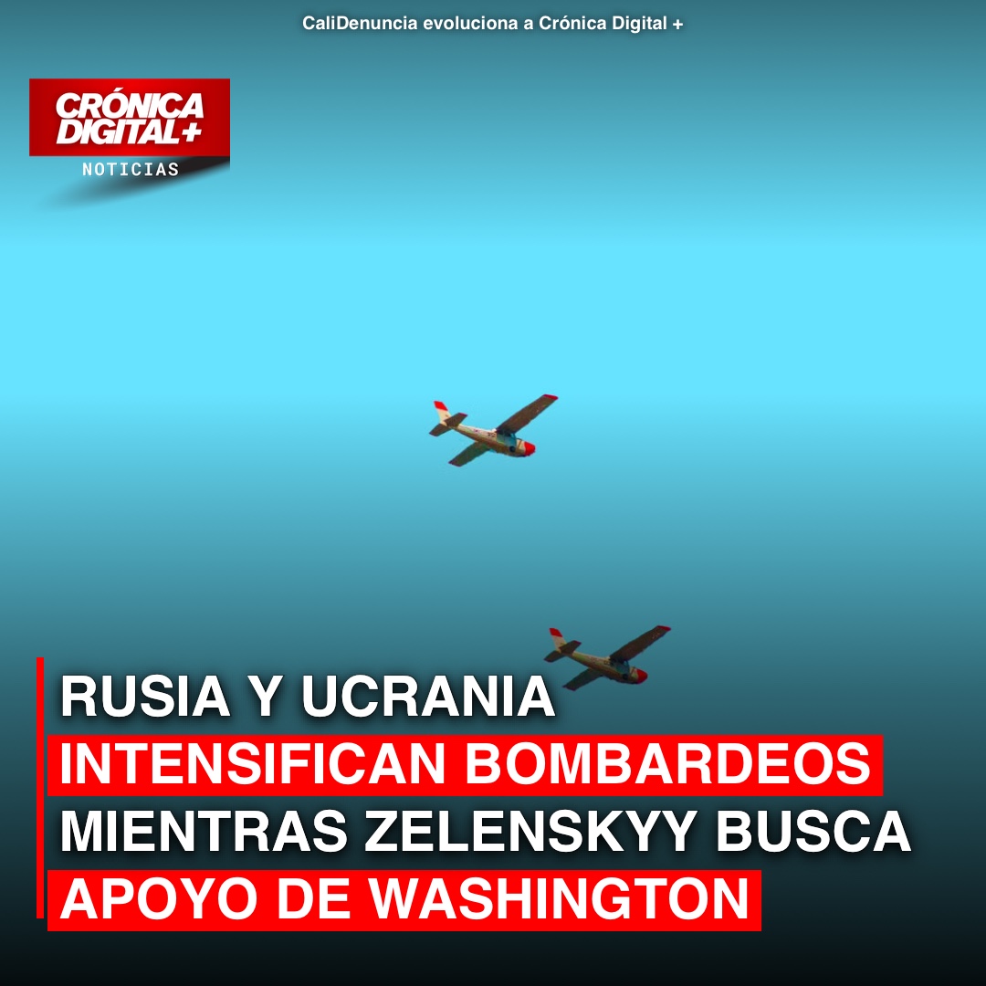 Rusia y Ucrania intensifican bombardeos mientras Zelenskyy busca apoyo de Washington