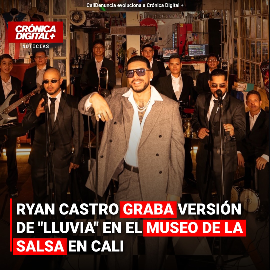 Ryan Castro graba versión de «Lluvia» en el Museo de la Salsa en Cali