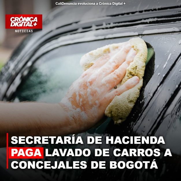 Secretaría de Hacienda paga lavado de carros a concejales de Bogotá