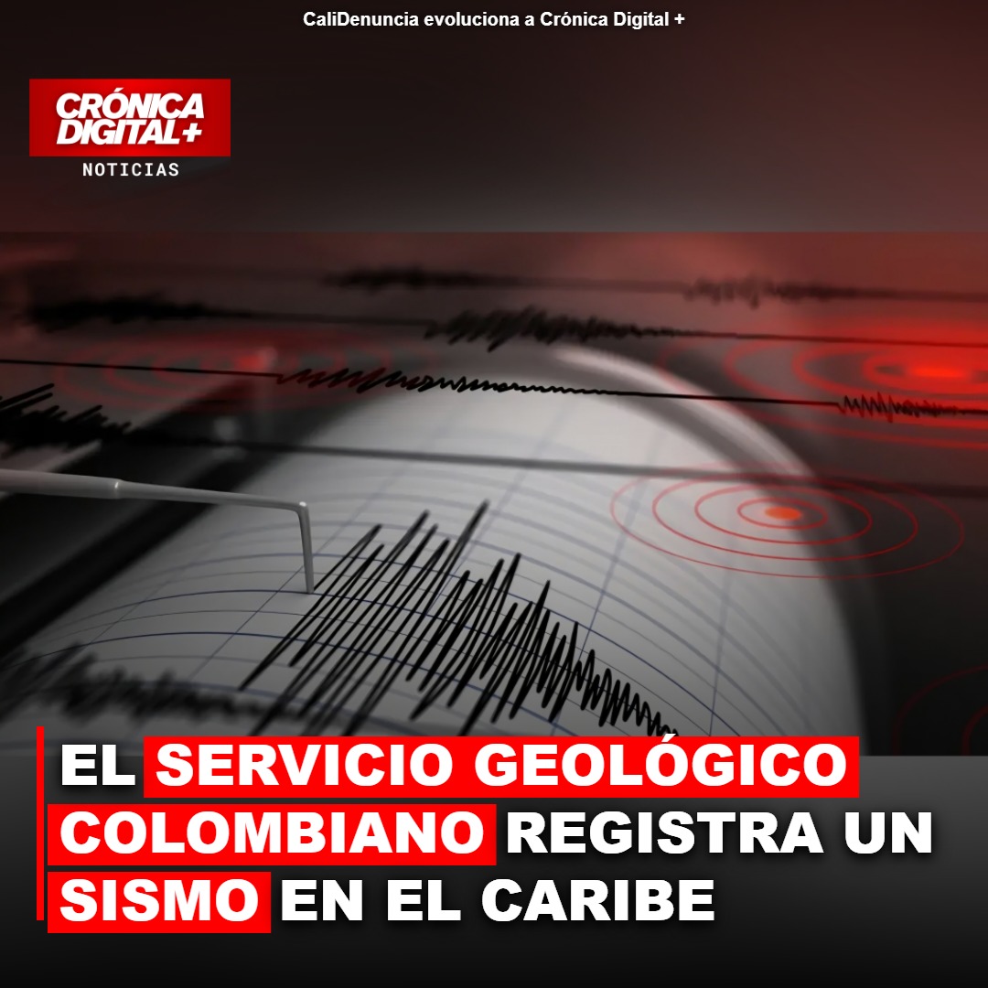 SGC registra sismo de magnitud 3.4 en el Mar Caribe