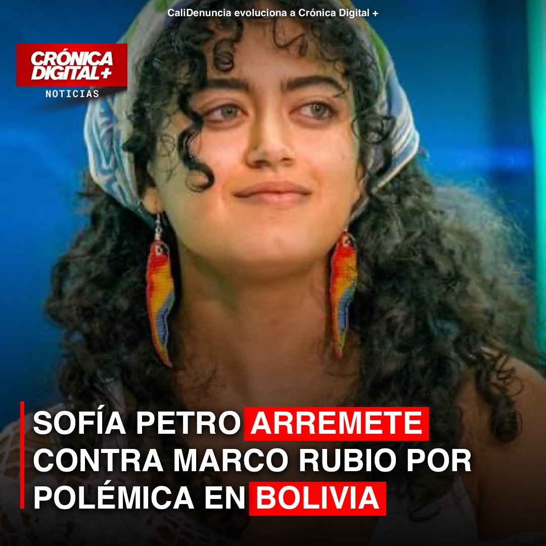 Sofía Petro critica a Marco Rubio por postura sobre Bolivia