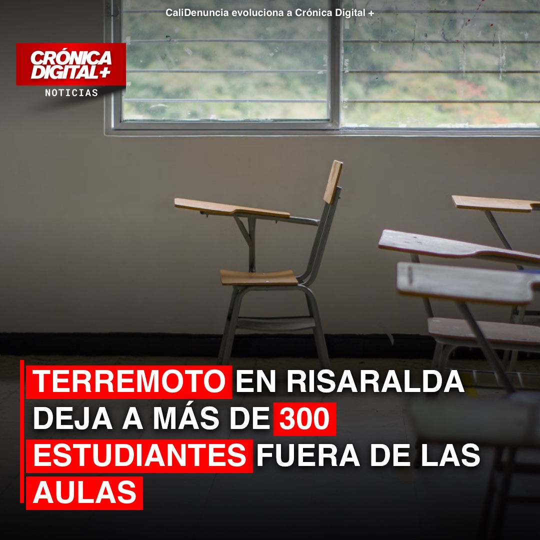 Terremoto en Risaralda deja a más de 300 estudiantes fuera de las aulas