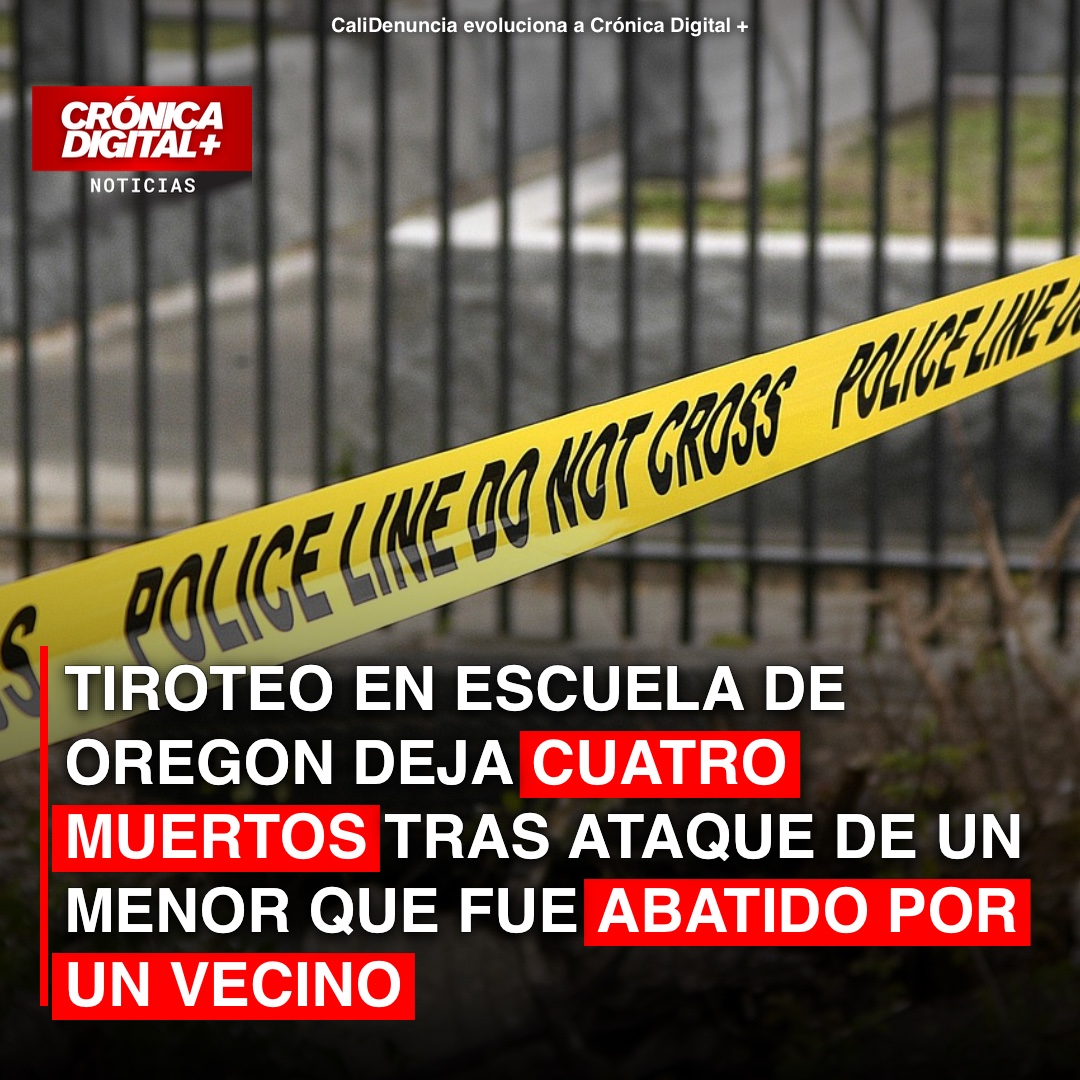 Tiroteo en escuela de Oregon deja cuatro muertos tras ataque de un menor que fue abatido por un vecino