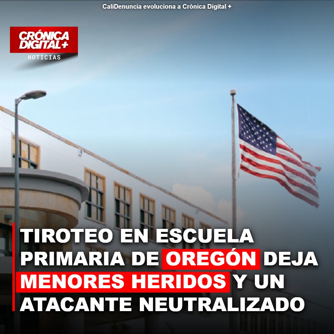 Tiroteo en escuela primaria de Oregón deja menores heridos y un atacante neutralizado