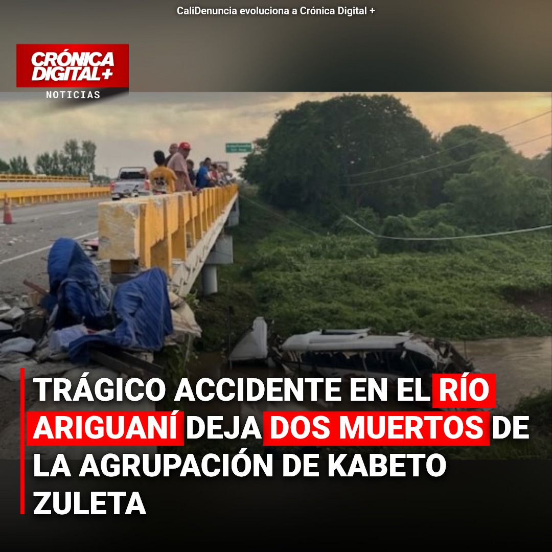 Trágico accidente en el río Ariguaní deja dos muertos de la agrupación de Kabeto Zuleta