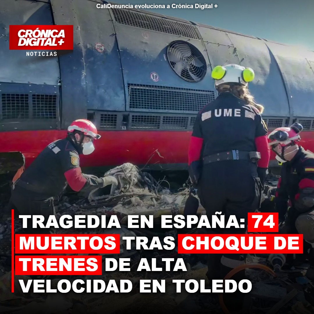 Tragedia en España: 74 muertos tras choque de trenes de alta velocidad en Toledo