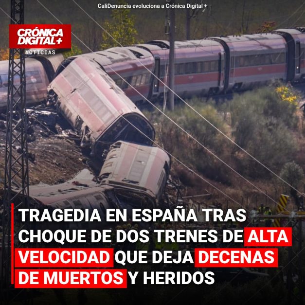 TRAGEDIA en España tras choque de dos trenes de alta velocidad que deja Docenas de muertos y heridos