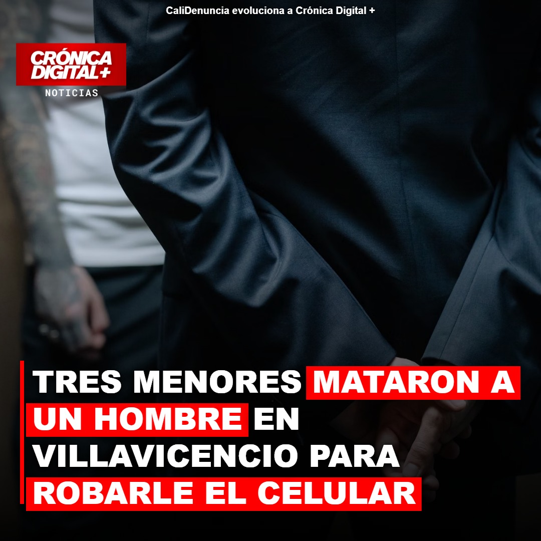 Tres menores mataron a un hombre en Villavicencio para robarle el celular