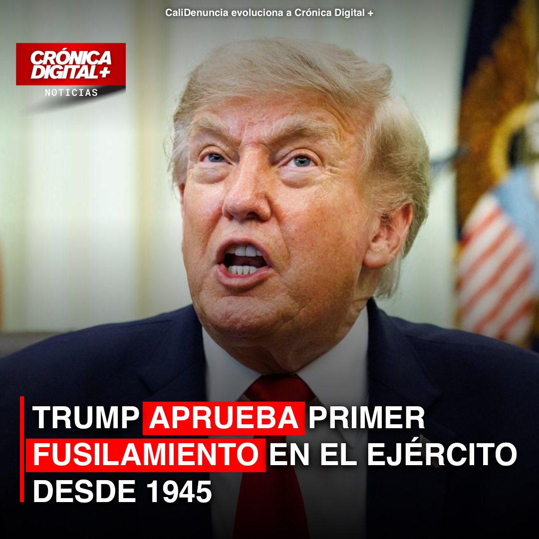 Trump aprueba primer fusilamiento en el Ejército desde 1945