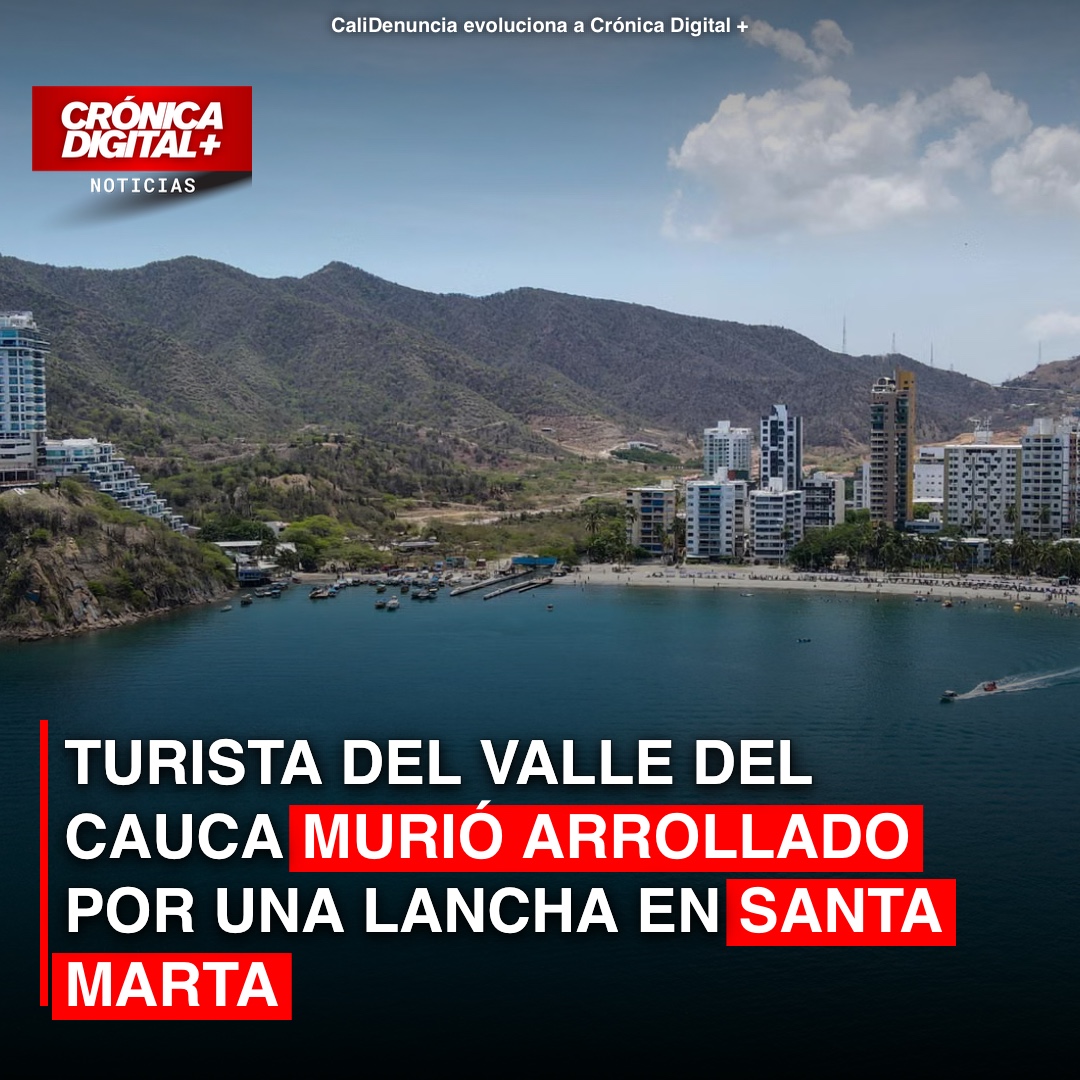 Turista del Valle del Cauca murió arrollado por una lancha en Santa Marta
