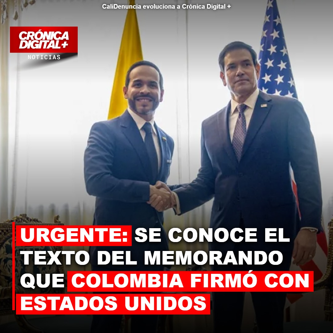 URGENTE: Se conoce el texto del memorando que Colombia firmó con Estados Unidos