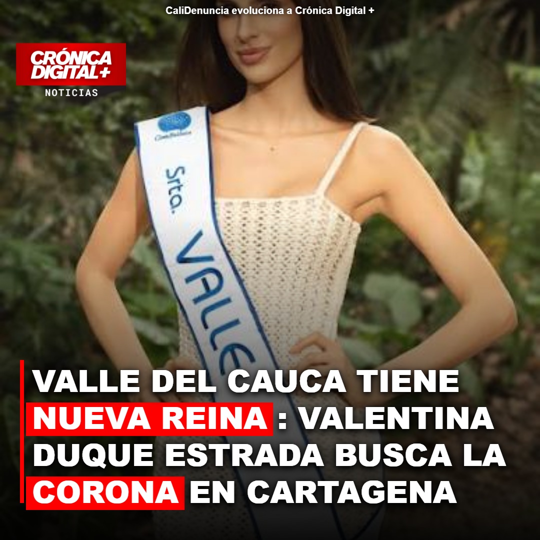 Valentina Duque Estrada: Señorita Valle 2026 rumbo a Cartagena