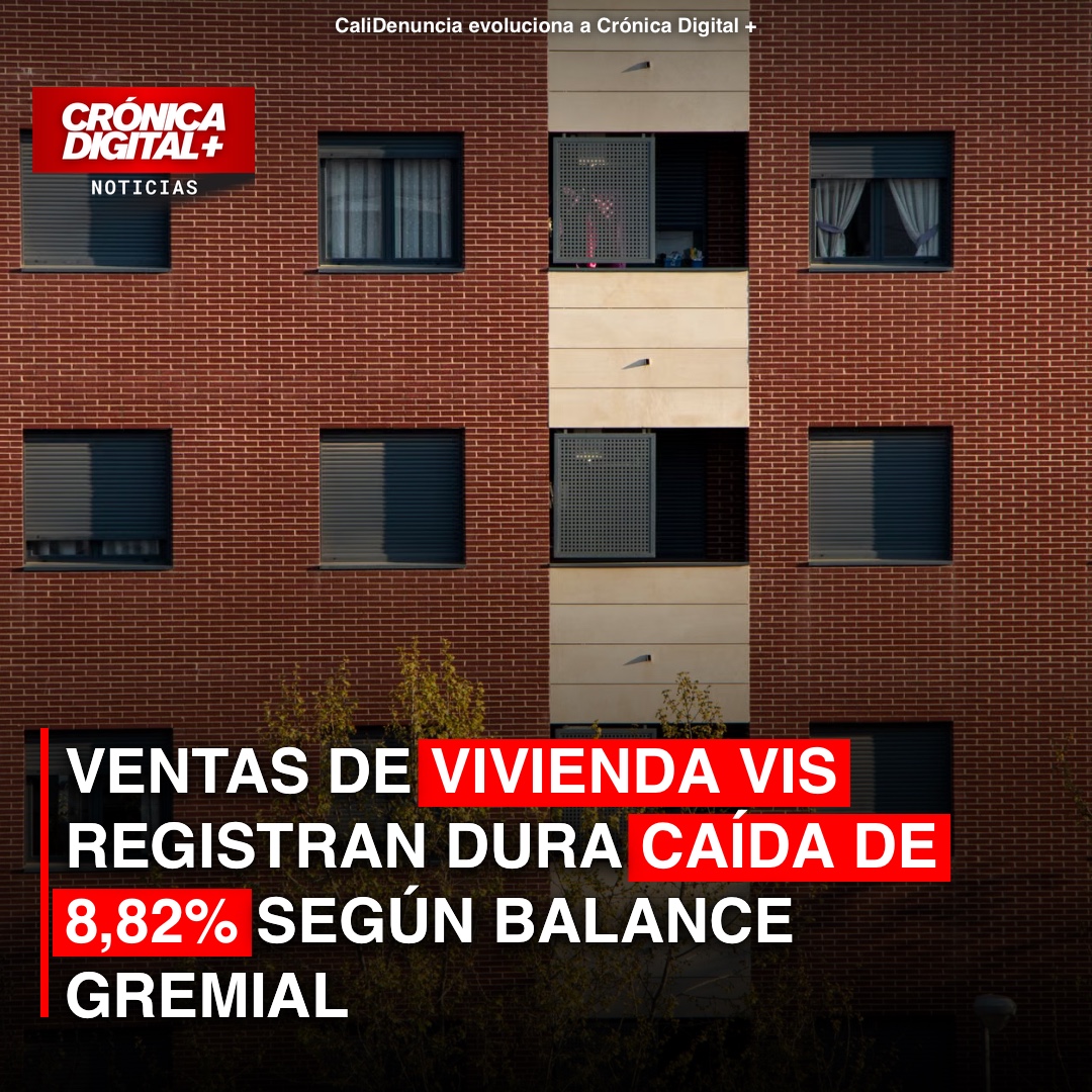 Ventas de vivienda VIS registran dura caída de 8,82% según balance gremial