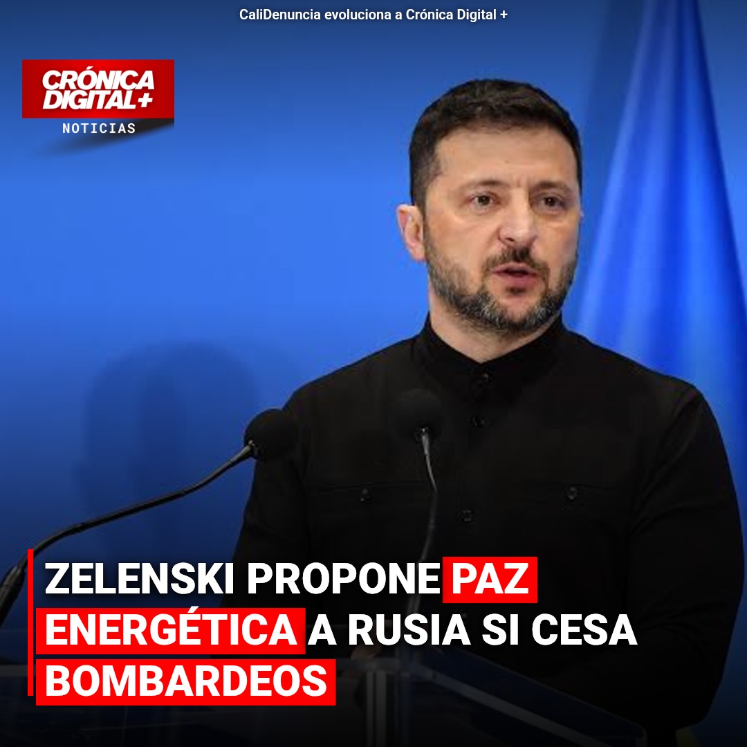 Zelenski propone paz energética a Rusia si cesa bombardeos