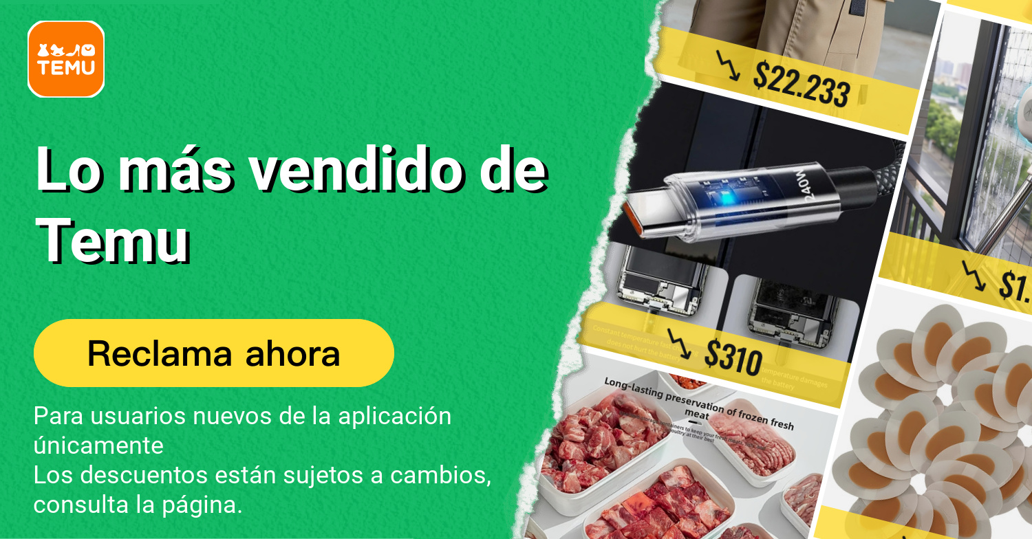 🔥 Lo más vendido en Temu